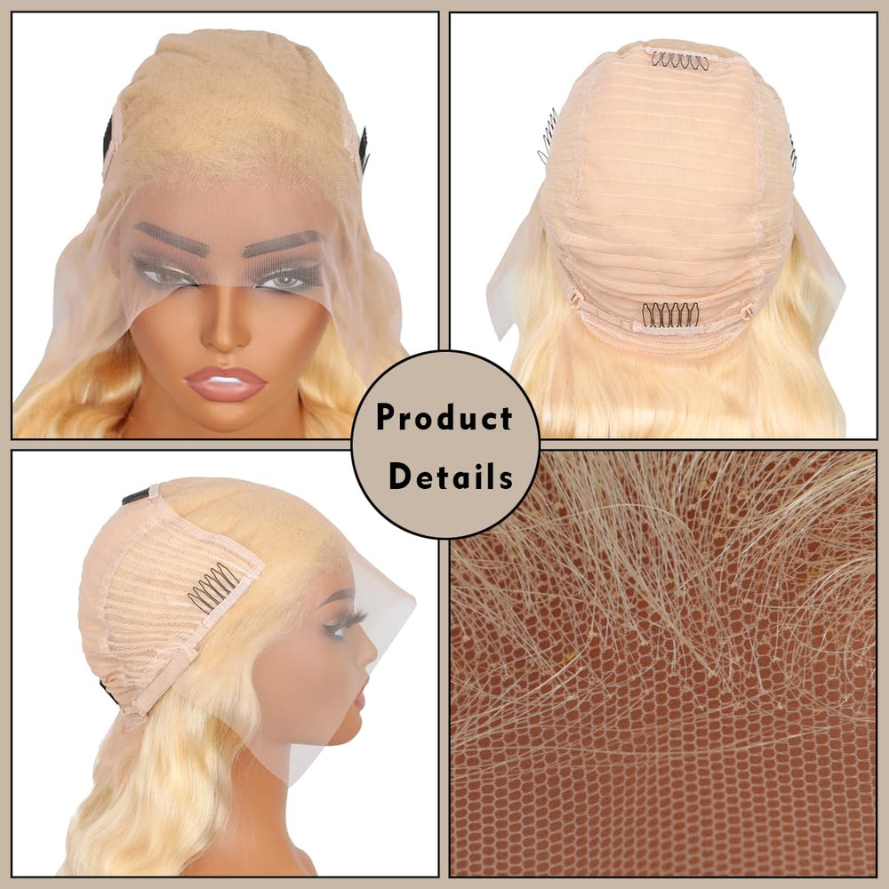 WAQI adjustable-band lace-front wig fits most head sizes comfortably.