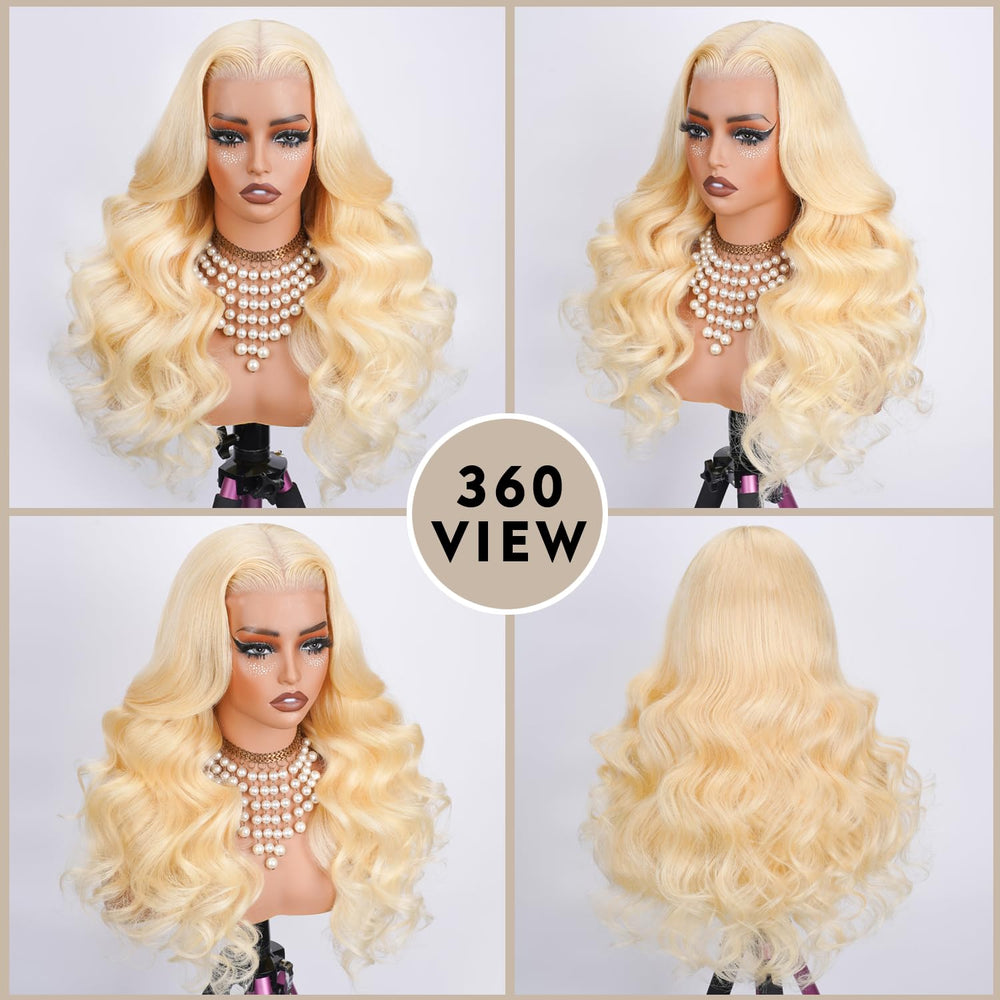 WAQI pre-plucked 613-front wig for natural hairline and easy styling.