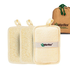 WARITEX lufa egipcia rectangular para exfoliación suave del rostro y cuerpo.