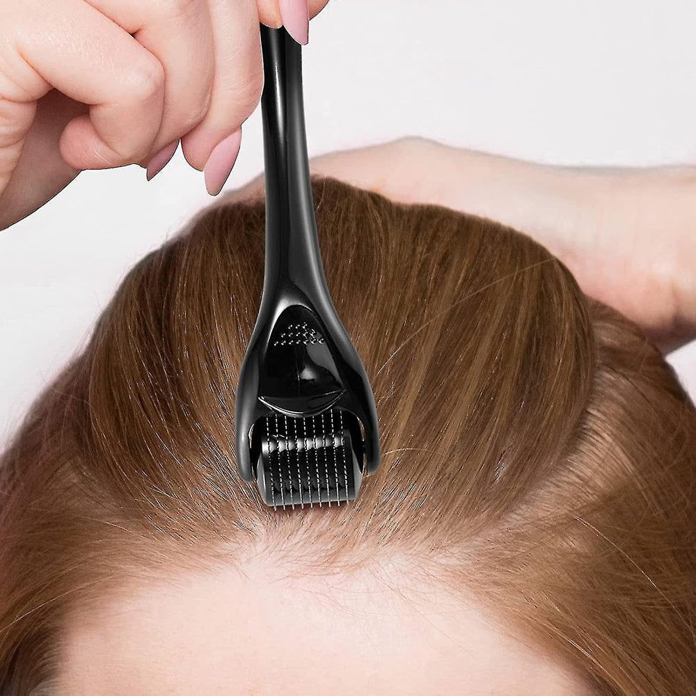Wasali 540 Titanium Derma Roller for microneedling at home with ergonomic handle