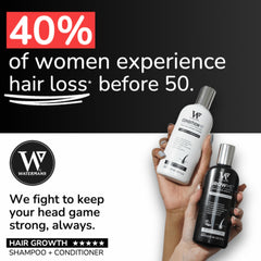 Watermans Grow Me bottle highlights rosemary and niacinamide benefits