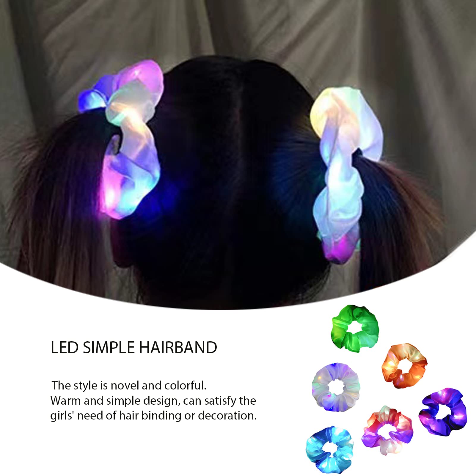 watetty led scrunchies con 3 modas de luz para diferentes ambientes