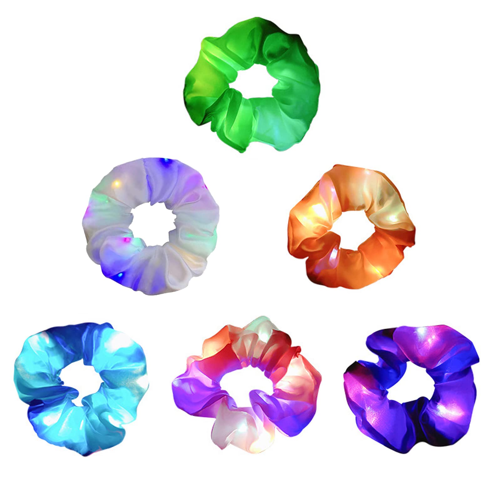 watetty led scrunchies empaque listo para regalo o uso