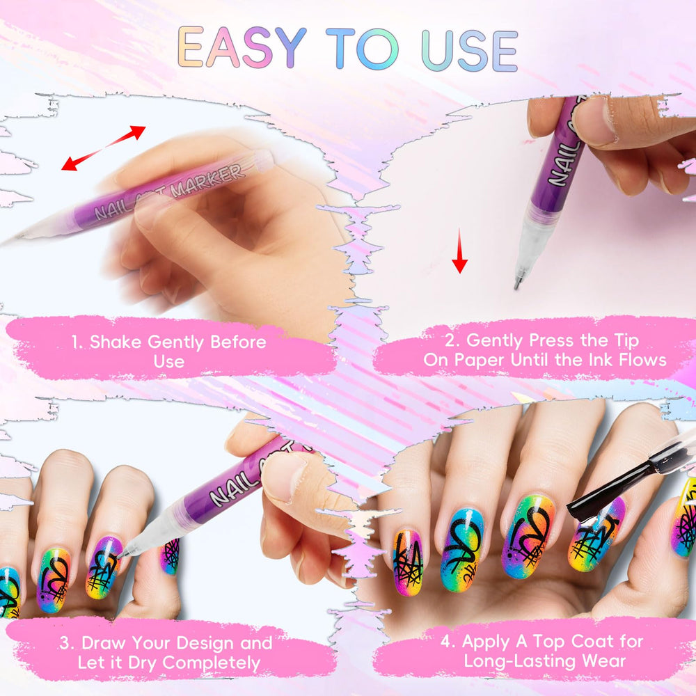 Watofun clean edges and long-lasting color in nail art designs
