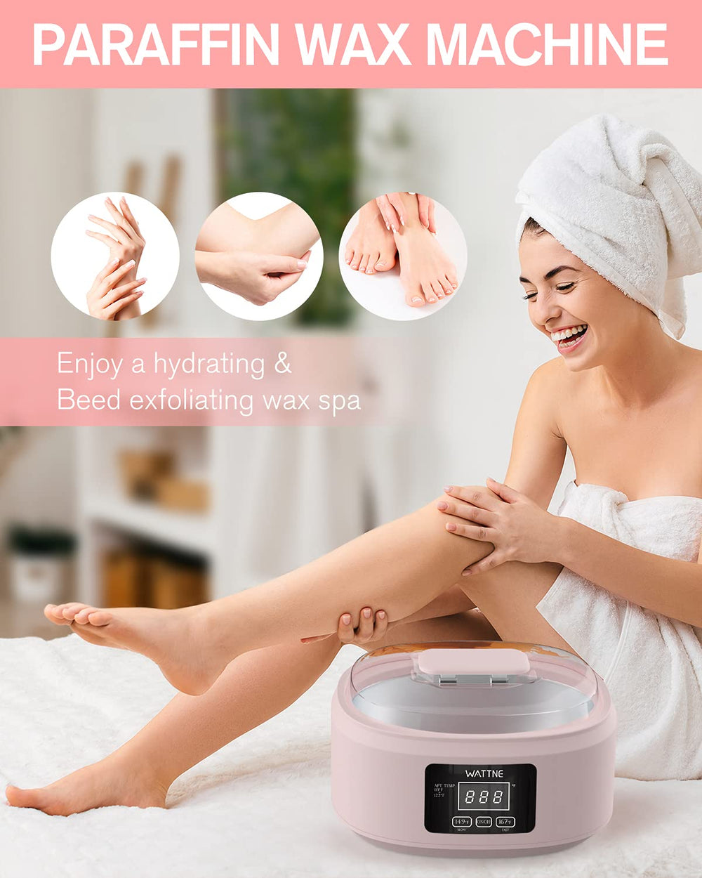Wattne paraffin wax machine cleaning process for easy maintenance