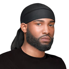 WavEnforcer Do-Rag with peak moisture sealing supports hydrated, defined waves.