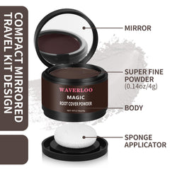 Waverloo Magic Root Cover-Up stick-application for precise, mess-free root coverage.