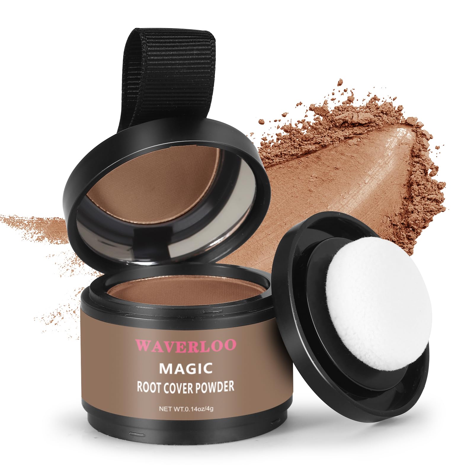 Waverloo Magic Root Cover Up light brown stick for instant root concealment.