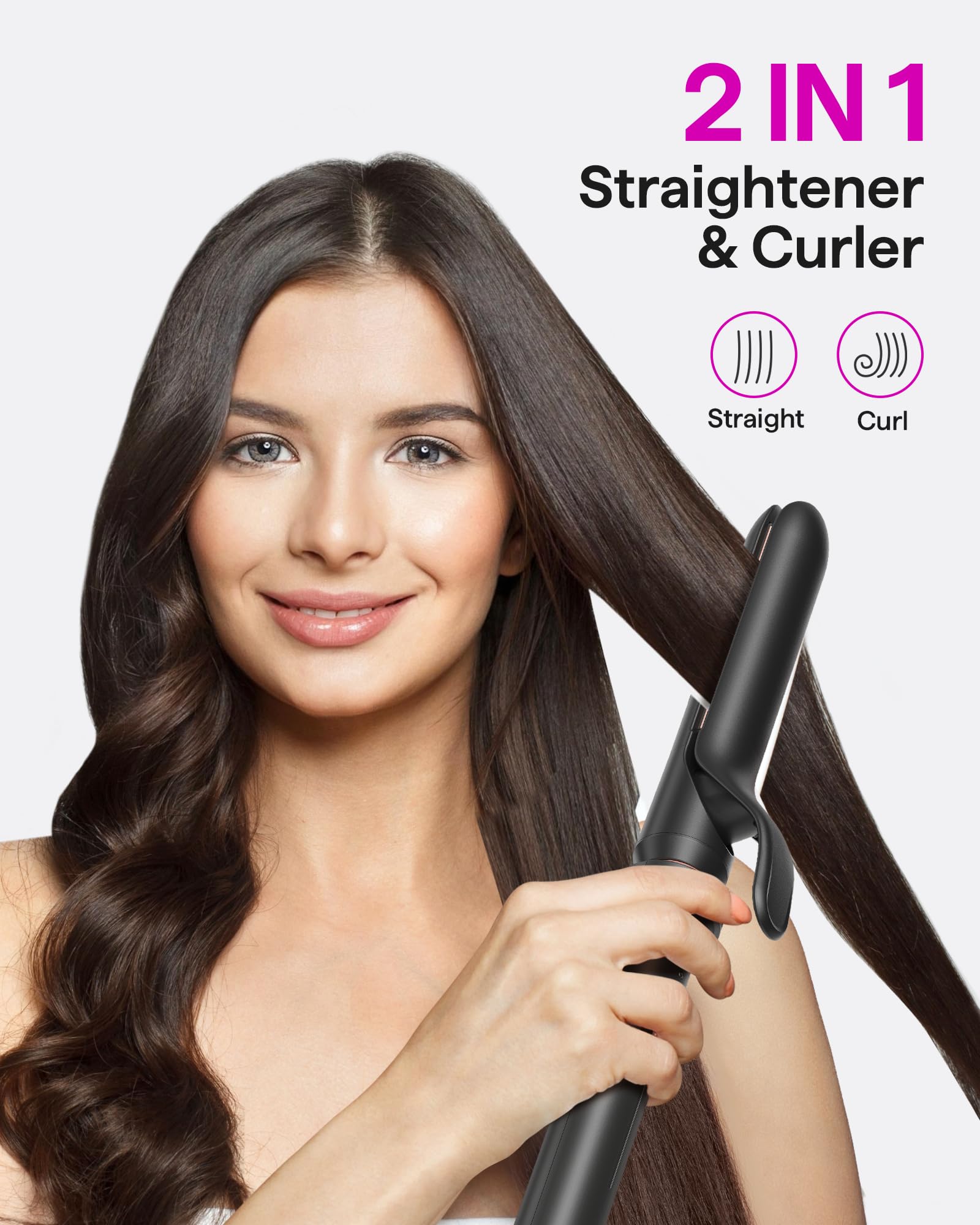 Wavytalk 0.5–1 inch tapered wand shapes tight to loose curls.