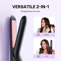 Wavytalk 1-inch flat iron with curler for sleek straight styles.