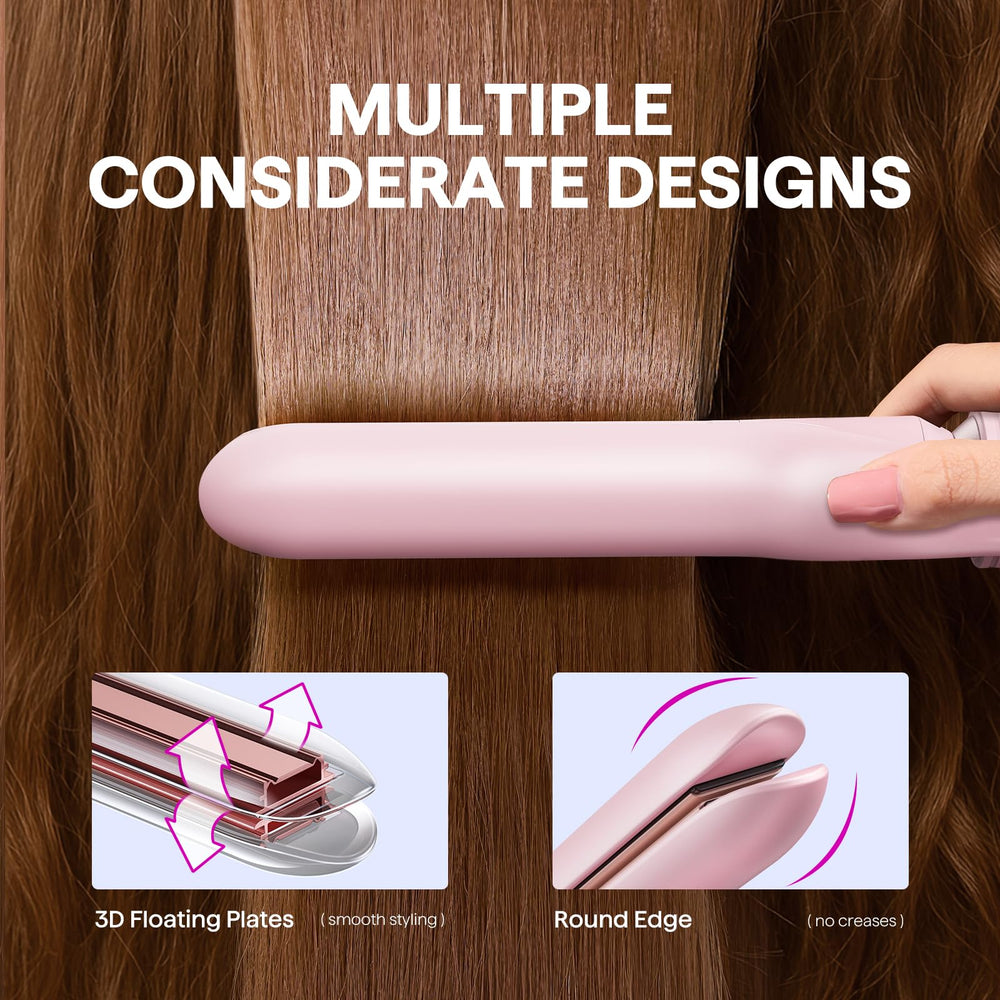 Wavytalk 1 1/4 inch curling iron pink for defined curls and quick styling