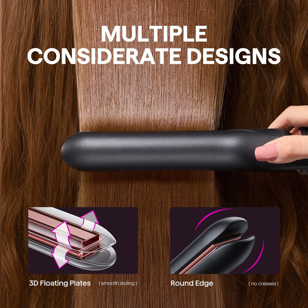 Wavytalk 1.25-inch curling iron creates relaxed, voluminous curls.