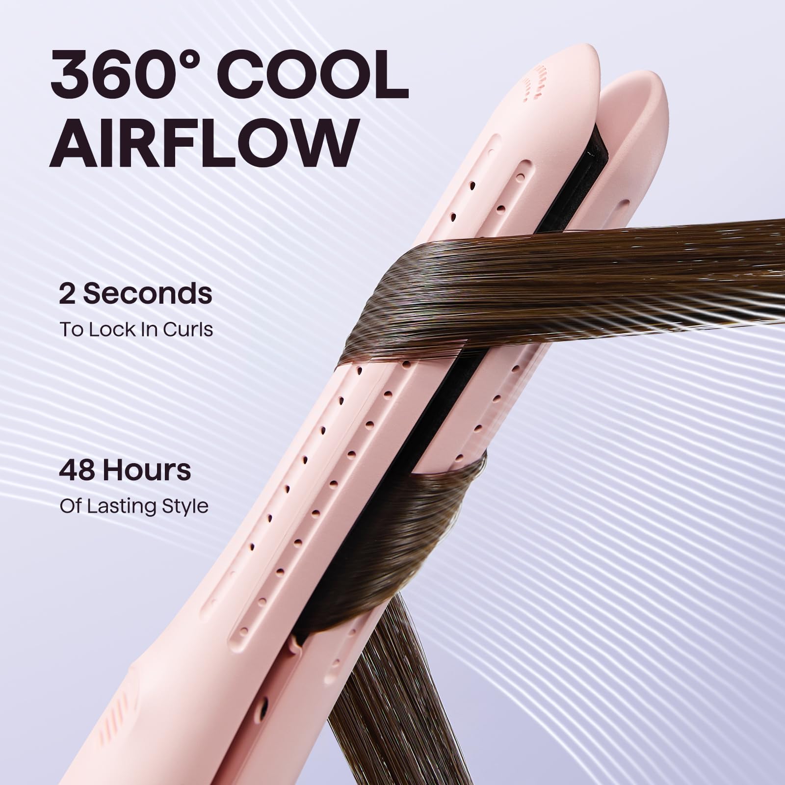 Wavytalk 3-in-1 iron combines straightening and curling.
