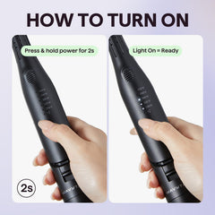 Wavytalk 3-in-1 flat iron delivers straight, curled, and textured looks.