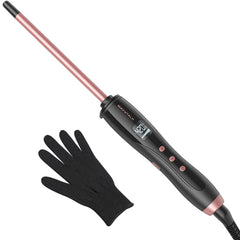 Wavytalk 3-8 inch curling wand in rose pink for quick curls