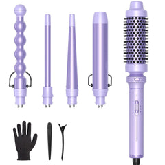 Wavytalk 5-in-1 with 1-inch bubble barrel creates defined curls and added lift.