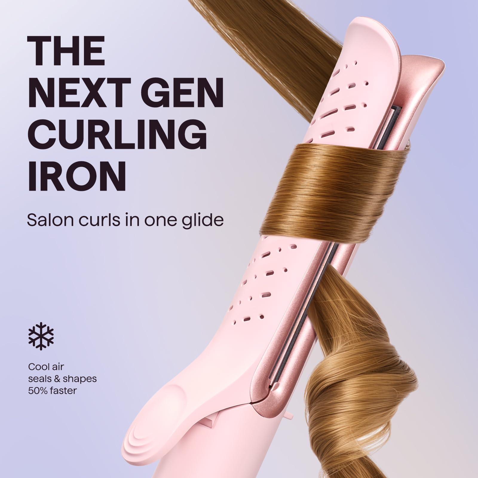 Wavytalk Airflow Styler 360 airflow locks curls quickly with reduced heat.