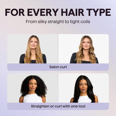 Wavytalk Airflow Styler anti-scald casing protects hands during styling.