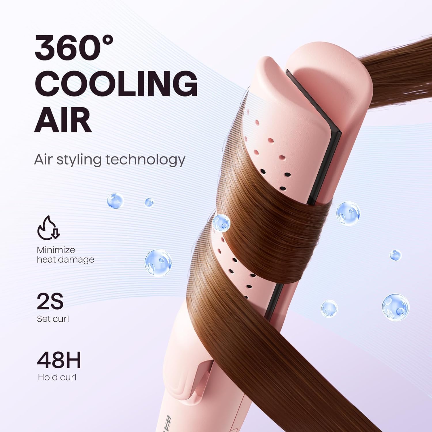 Wavytalk Airflow Styler rotating temperature dial enables easy control