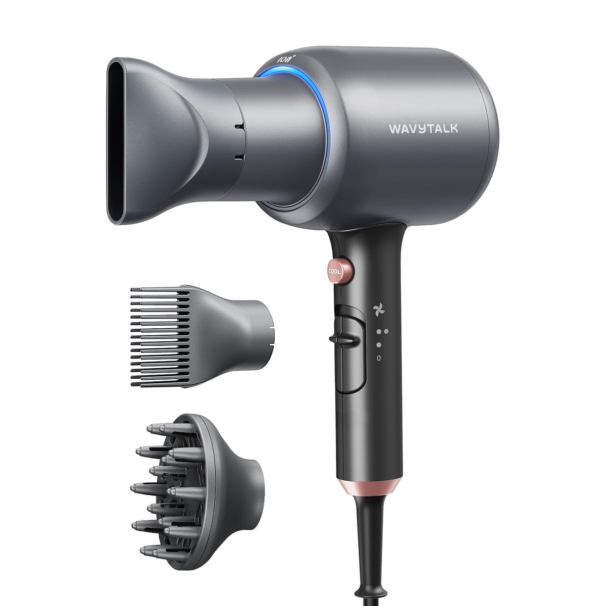 Wavytalk Blow Dryer with 1875W motor for fast, efficient drying