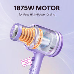 Wavytalk blow dryer comb attachment smooths thick hair for easy styling