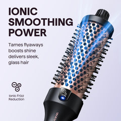 Wavytalk Blowout Boost barrel close-up with tourmaline ceramic for even heat.