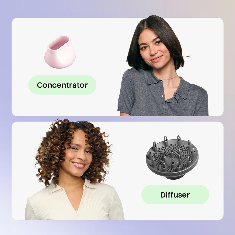 Wavytalk concentrator attachment for precise styling.