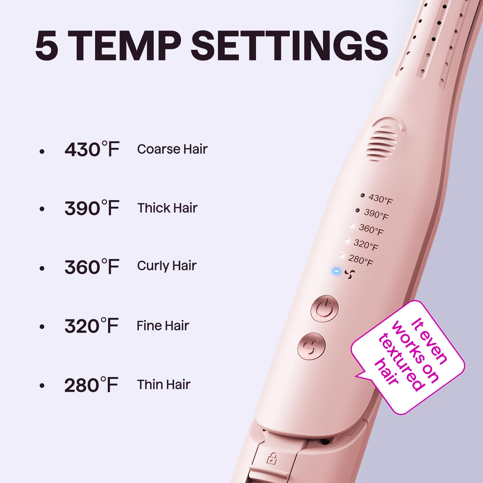 Wavytalk dual-voltage travel-ready styling for worldwide use.