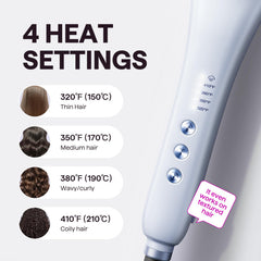 Wavytalk Pro Steam Hair Straightener Brush heats up in 30 seconds for quick styling
