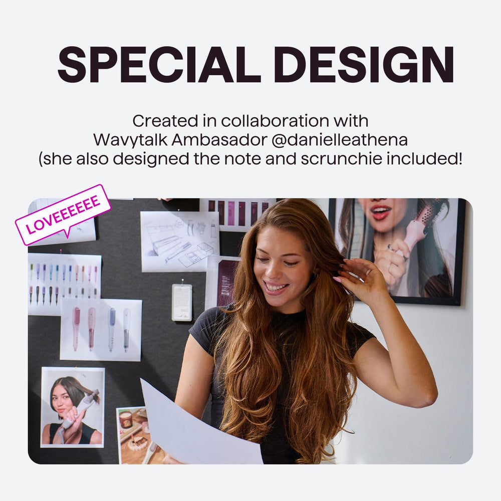 Wavytalk Pro Steam Hair Straightener Brush offers four temperature settings for diverse hair types