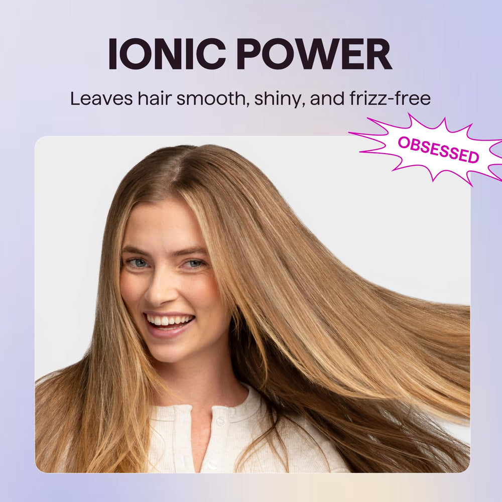 Wavytalk hair dryer brush attachment helps tame thick hair with ease.