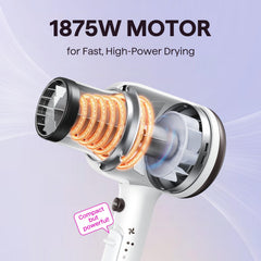 Wavytalk concentrator nozzle targets airflow for precise styling.