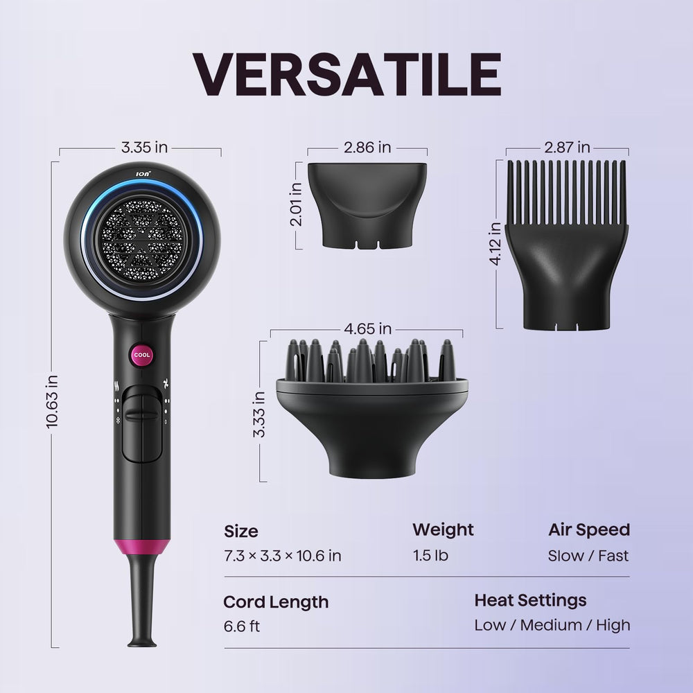 Wavytalk cool shot and three settings offer versatile styling options.