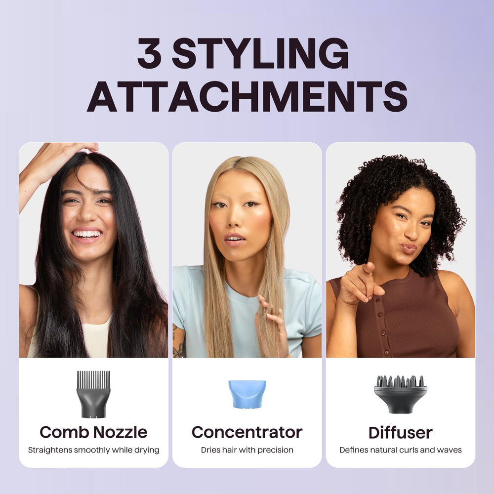 Wavytalk hair dryer diffuser for defined curls and reduced frizz under control.