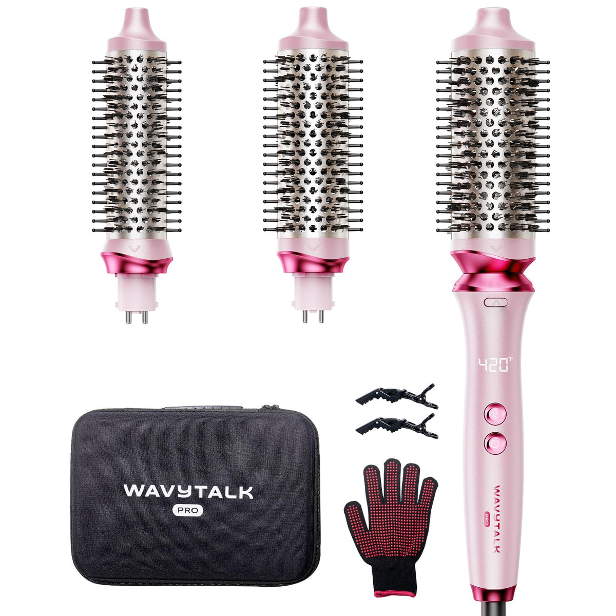 Wavytalk Heatwave Pro 1.25-inch barrel for short hair enabling quick, smooth styling