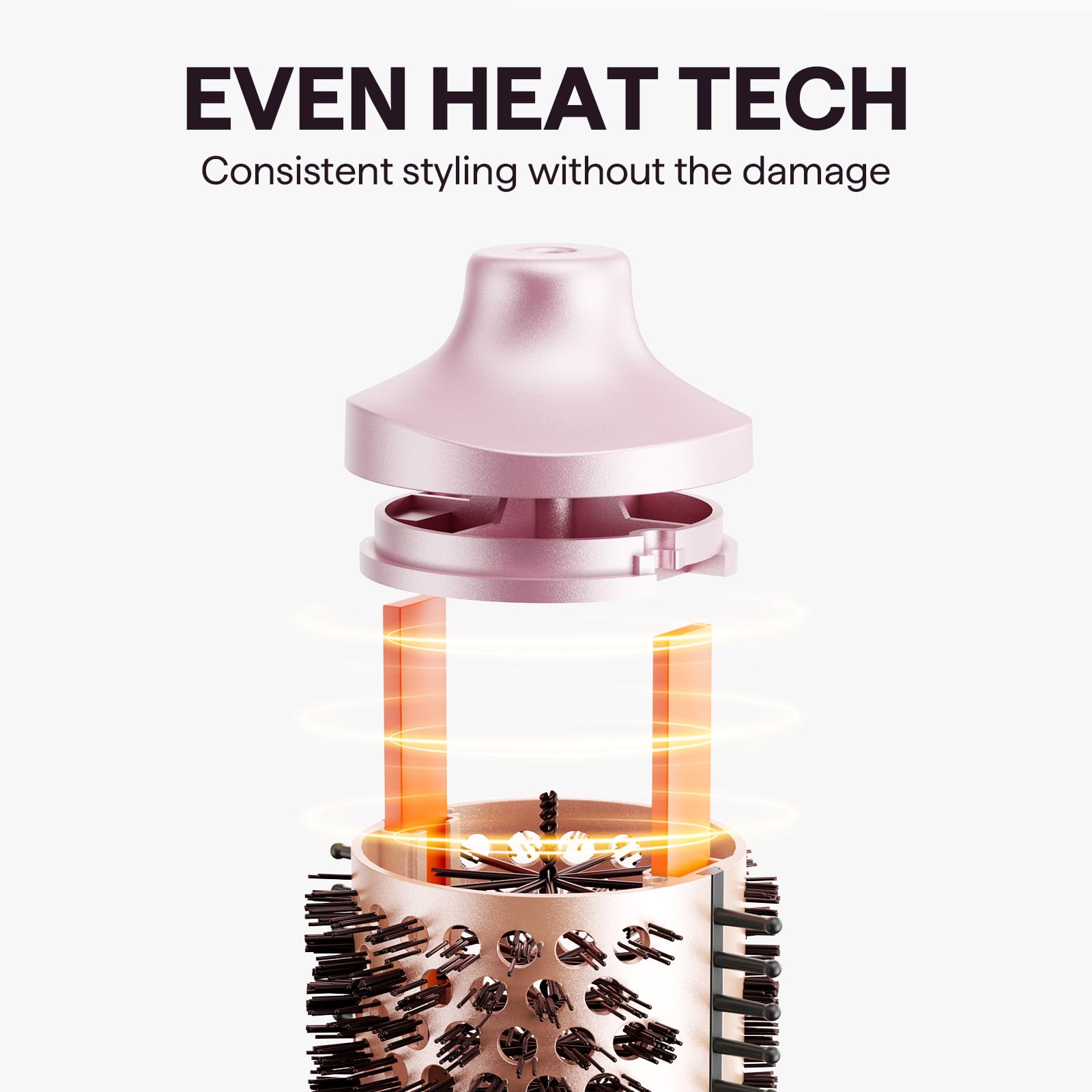 Wavytalk Heatwave Pro double ceramic coating ensures smooth glide and protection