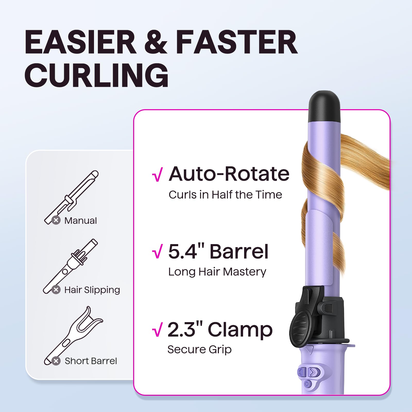 Wavytalk home button reset simplifies styling by realigning the barrel instantly.