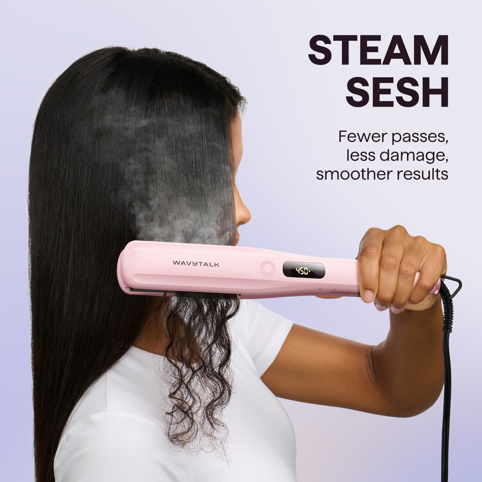 Wavytalk hydro-infused steam technology highlights hydrated styling for smoother results