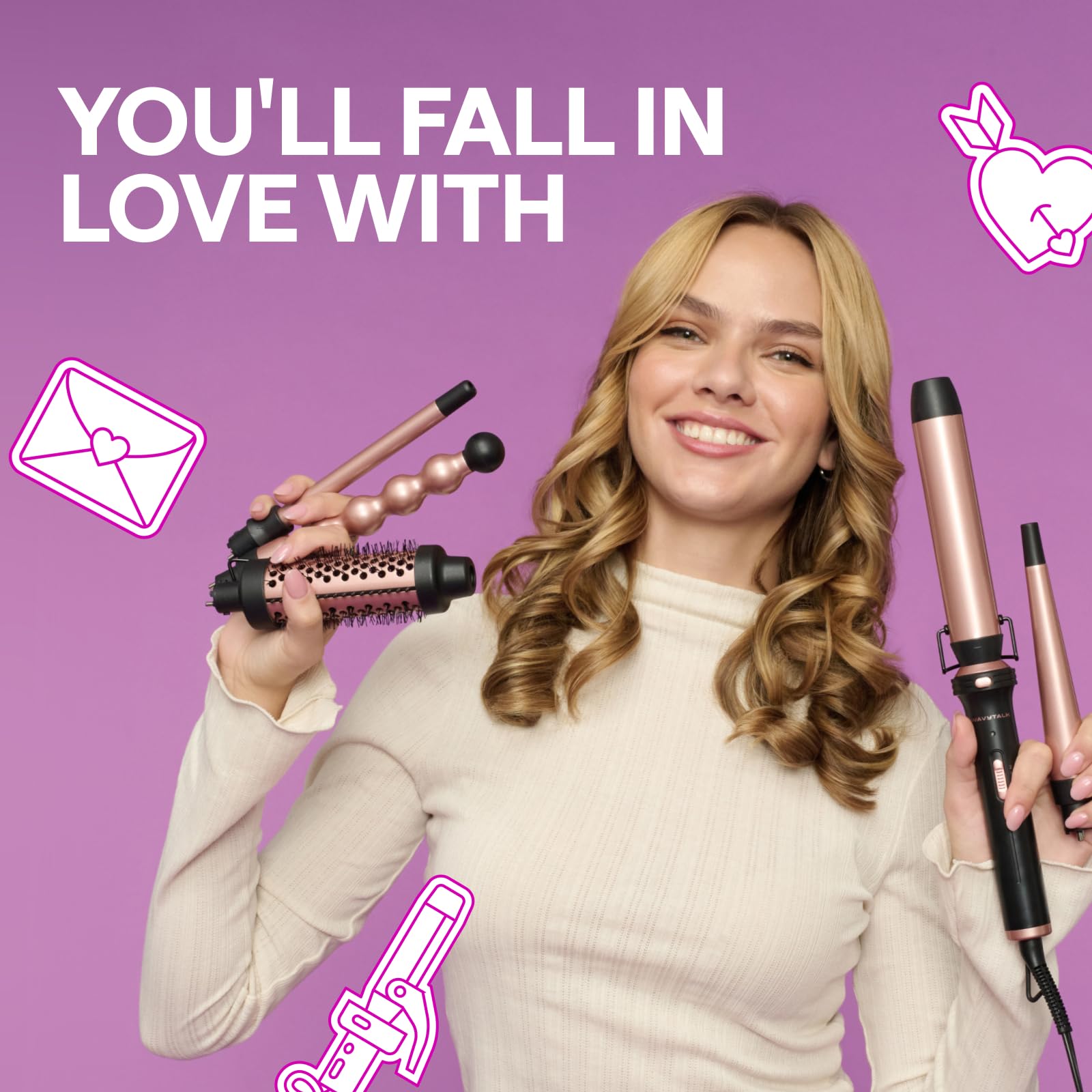Wavytalk instant-heat wand uses PTC ceramic tech for quick, even results