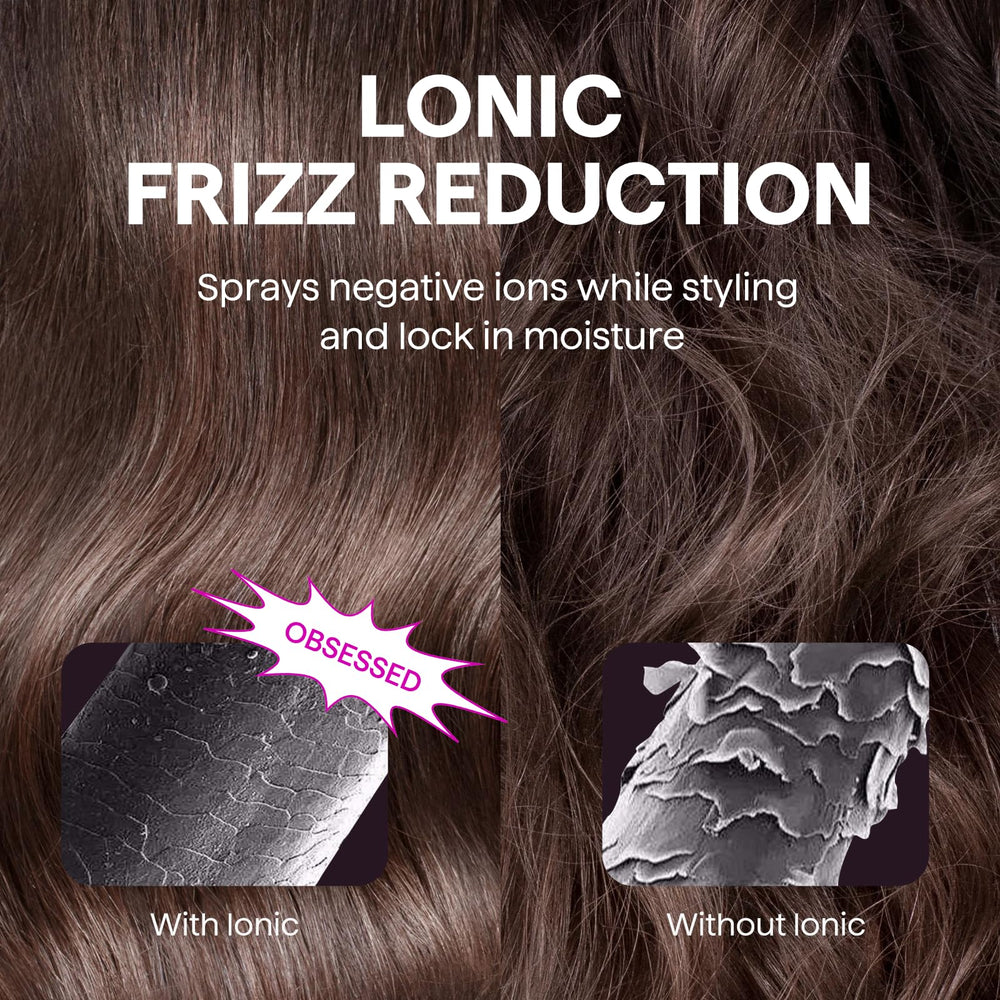 Wavytalk's ionic technology helps reduce frizz and enhance shine.