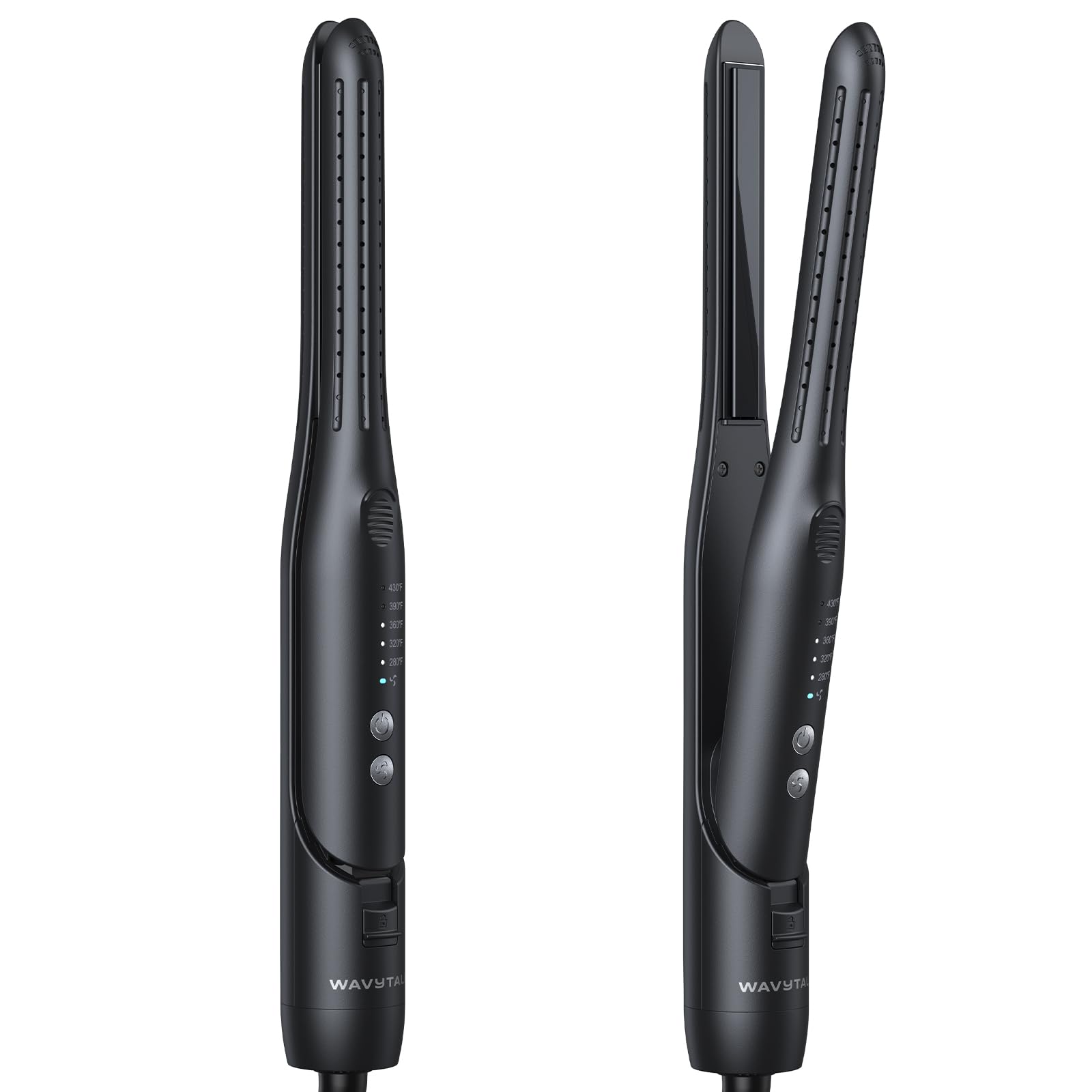 Wavytalk Pencil Flat Iron for short hair offers precise control for bangs.