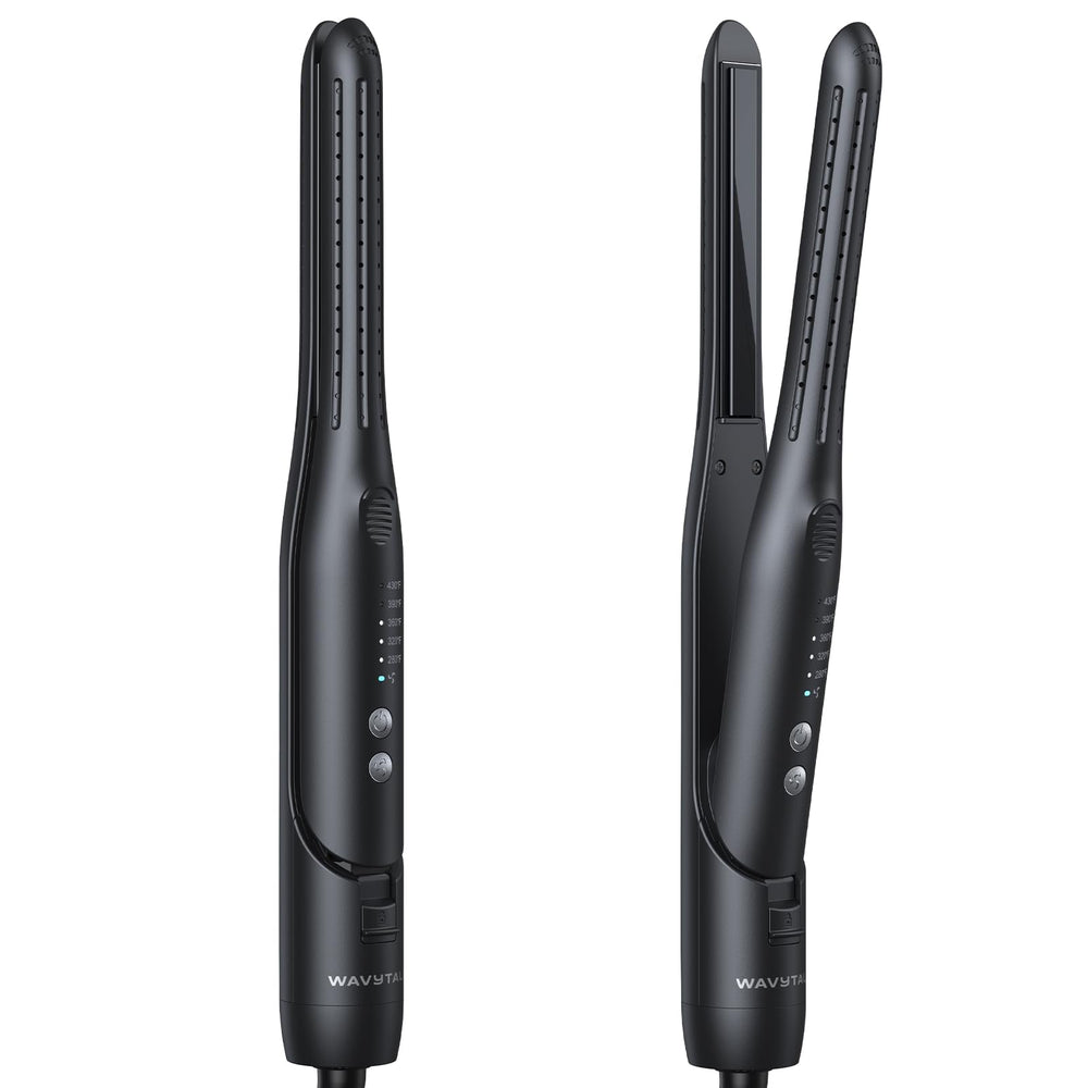 Wavytalk Pencil Flat Iron for short hair offers precise control for bangs.