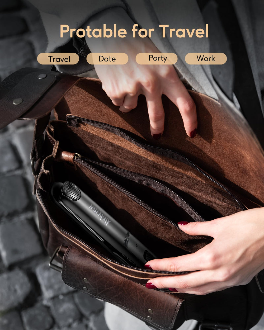 Wavytalk Pro Mini dual voltage enables worldwide travel styling