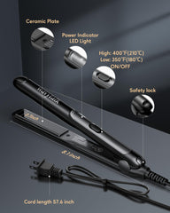 Wavytalk Pro Mini heats to 350°F in 30 seconds for quick styling