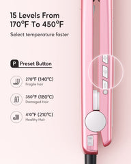 Wavytalk flat iron with 3D floating plates gliding smoothly
