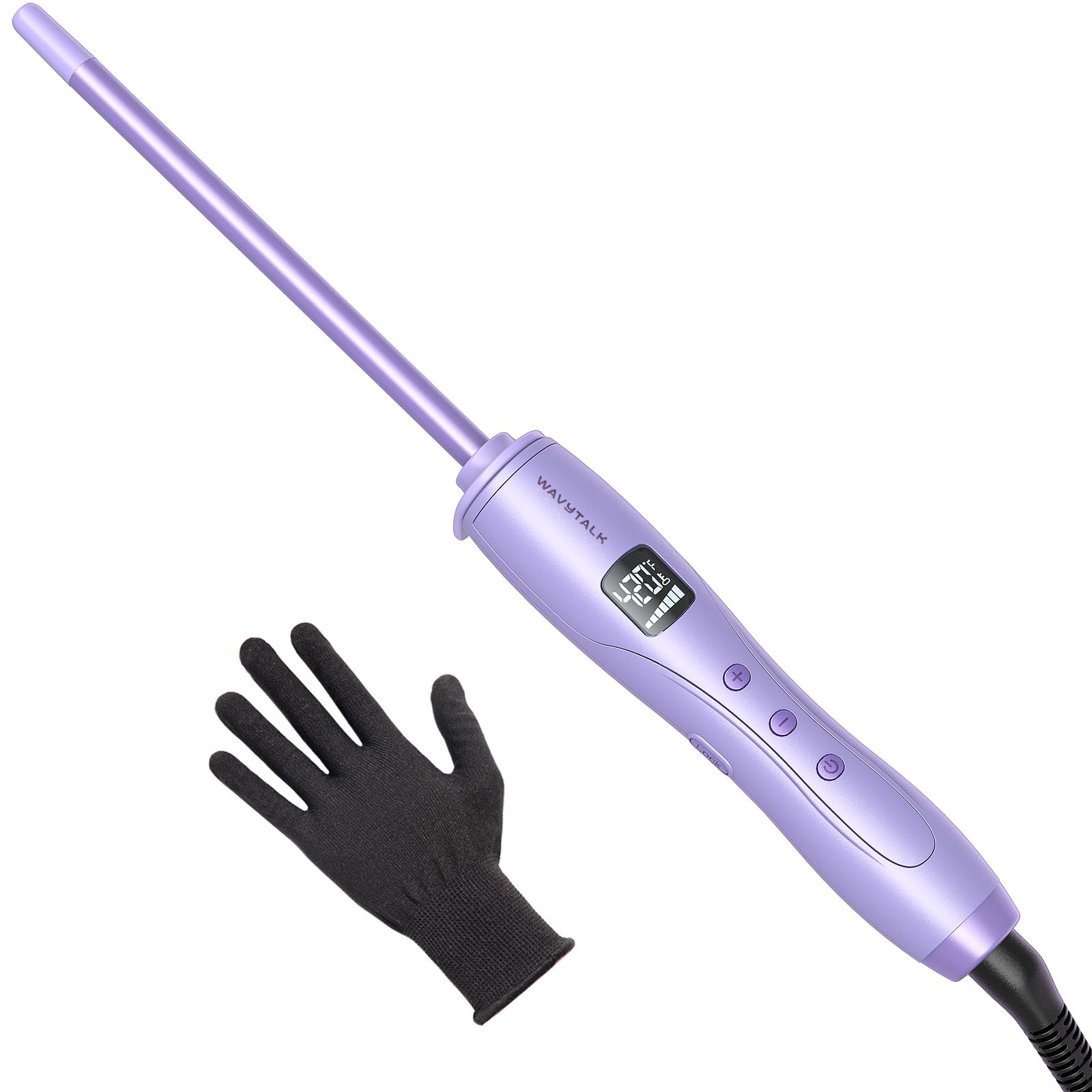 Wavytalk small curling iron with a 3-8 inch barrel for precise, tight curls.