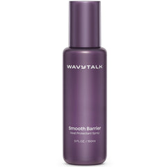 wavytalk Smooth Barrier bottle pour demonstrates controlled application for even heat protection.