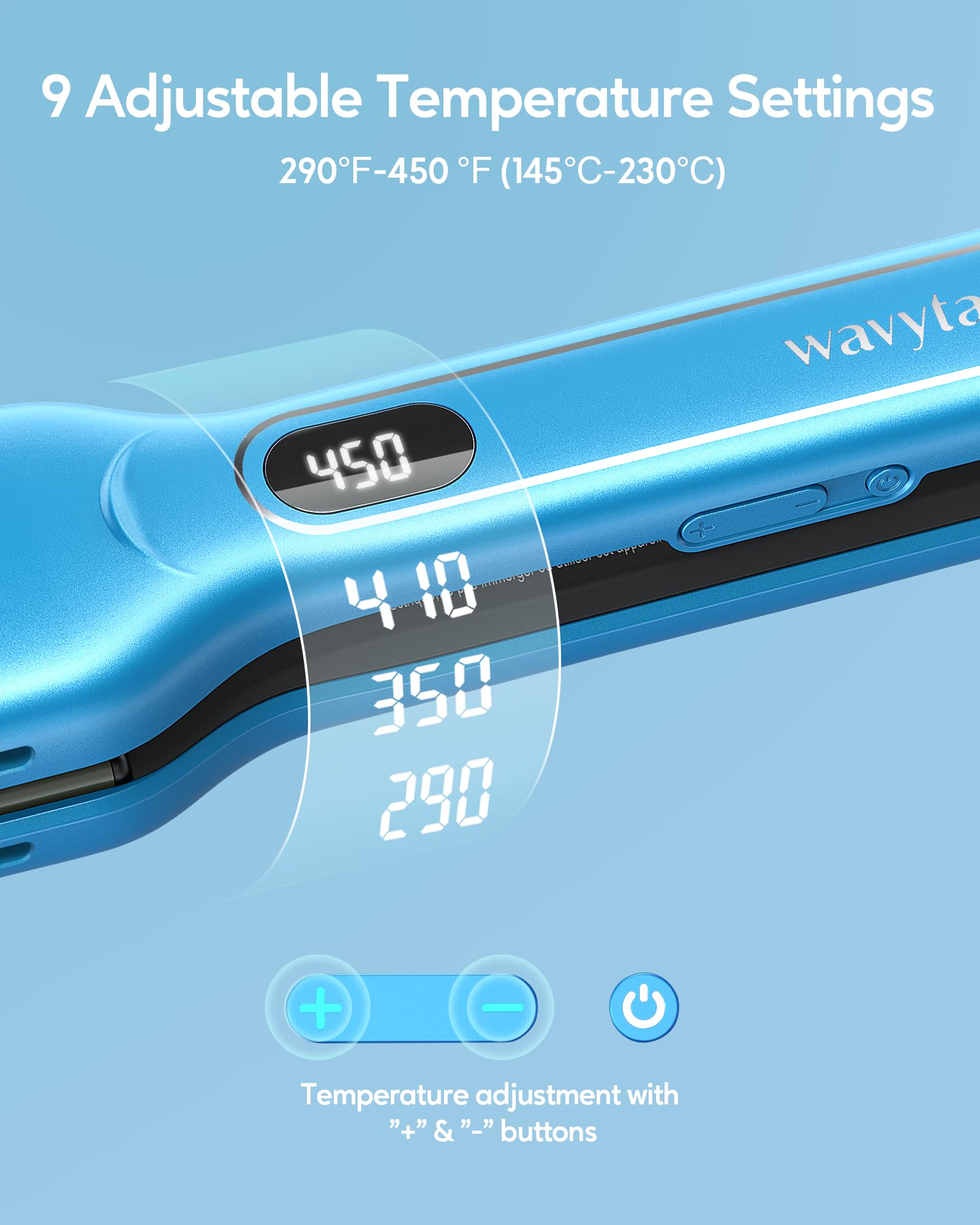 Wavytalk straightener features a 360-degree swivel cord for flexible setup