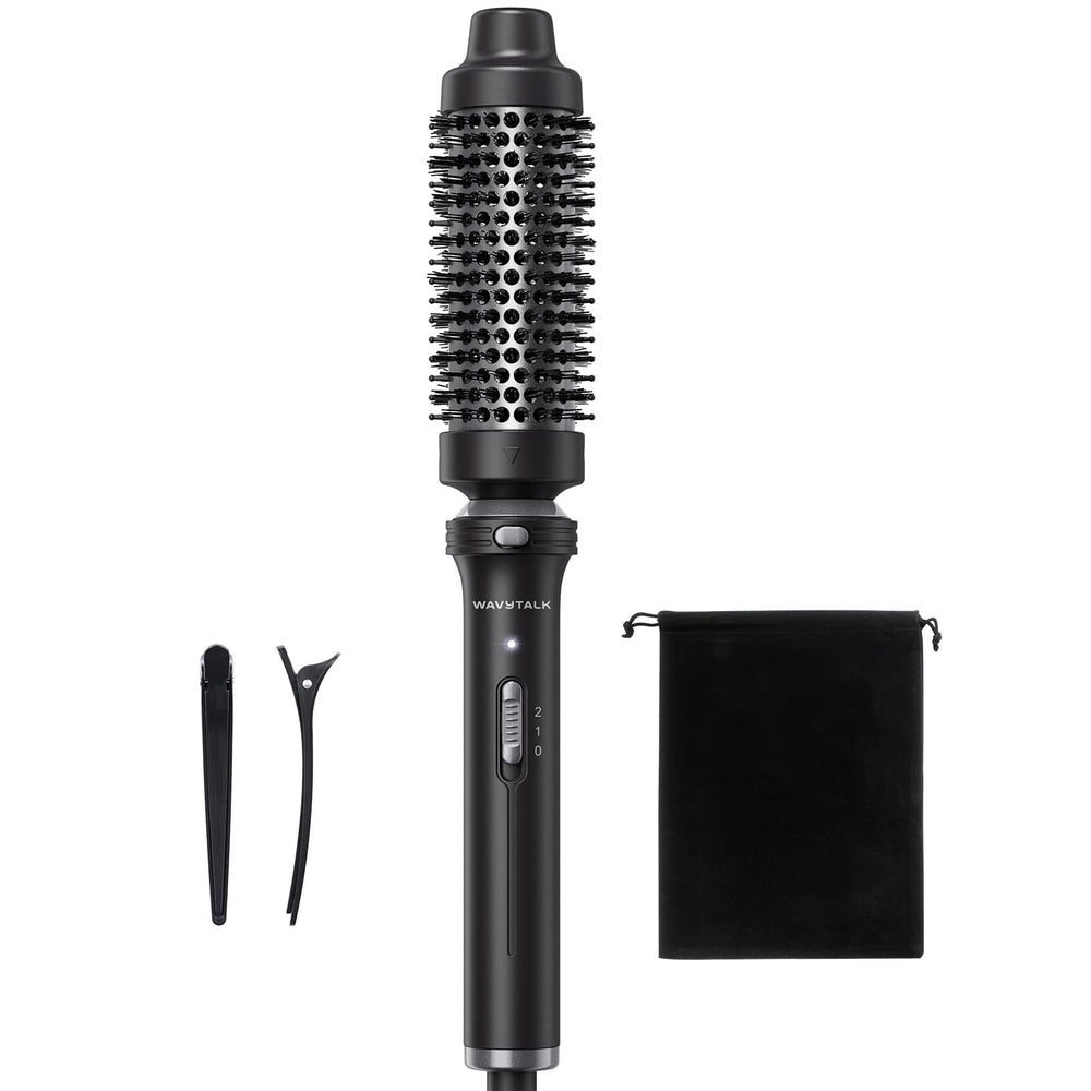 Wavytalk thermal brush with 1.5-inch barrel for smooth curls and volume