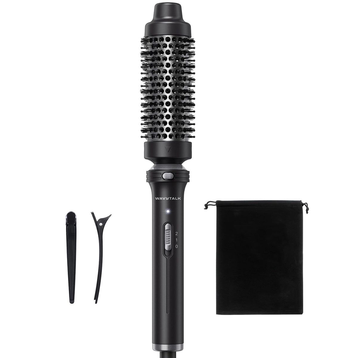 Wavytalk thermal brush with 1.5-inch barrel for smooth curls and volume